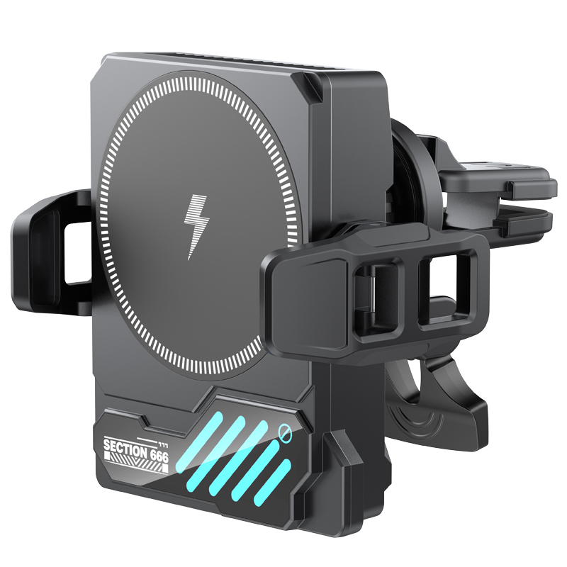 Brezžični avtomobilski polnilnik XO Design SL14, 25 W, črn