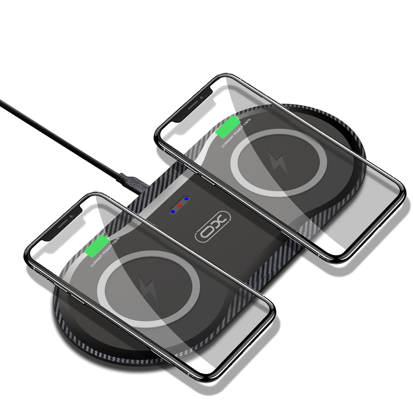 Brezžični omrežni polnilnik XO Design WX026, 20 W, 1,1 A, črn