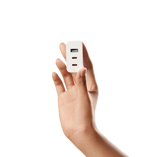 Xiaomi 2C1A GaN omrežni polnilnik, 67 W, 3A, 1 x USB-A - 2 x USB-C, bel