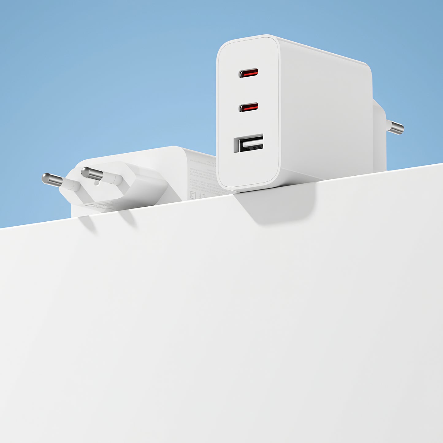 Xiaomi 2C1A GaN omrežni polnilnik, 67 W, 3A, 1 x USB-A - 2 x USB-C, bel