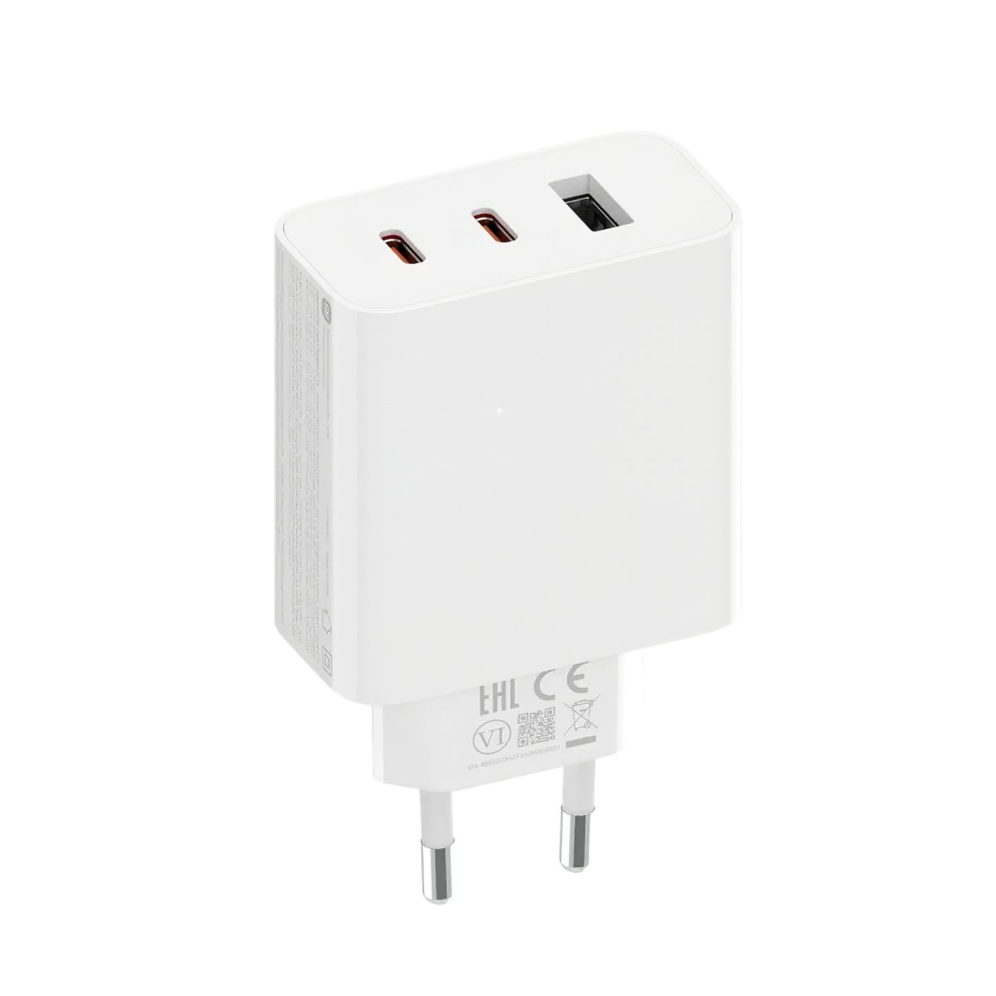 Xiaomi 2C1A GaN omrežni polnilnik, 67 W, 3A, 1 x USB-A - 2 x USB-C, bel