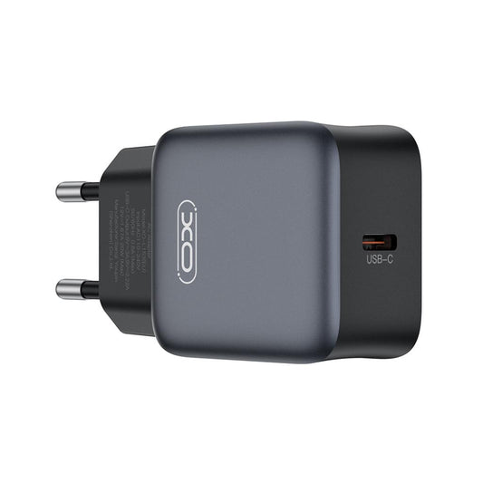 Polnilnik omrežja XO Design L155, 30W, 3A, 1 x USB-C, Črn