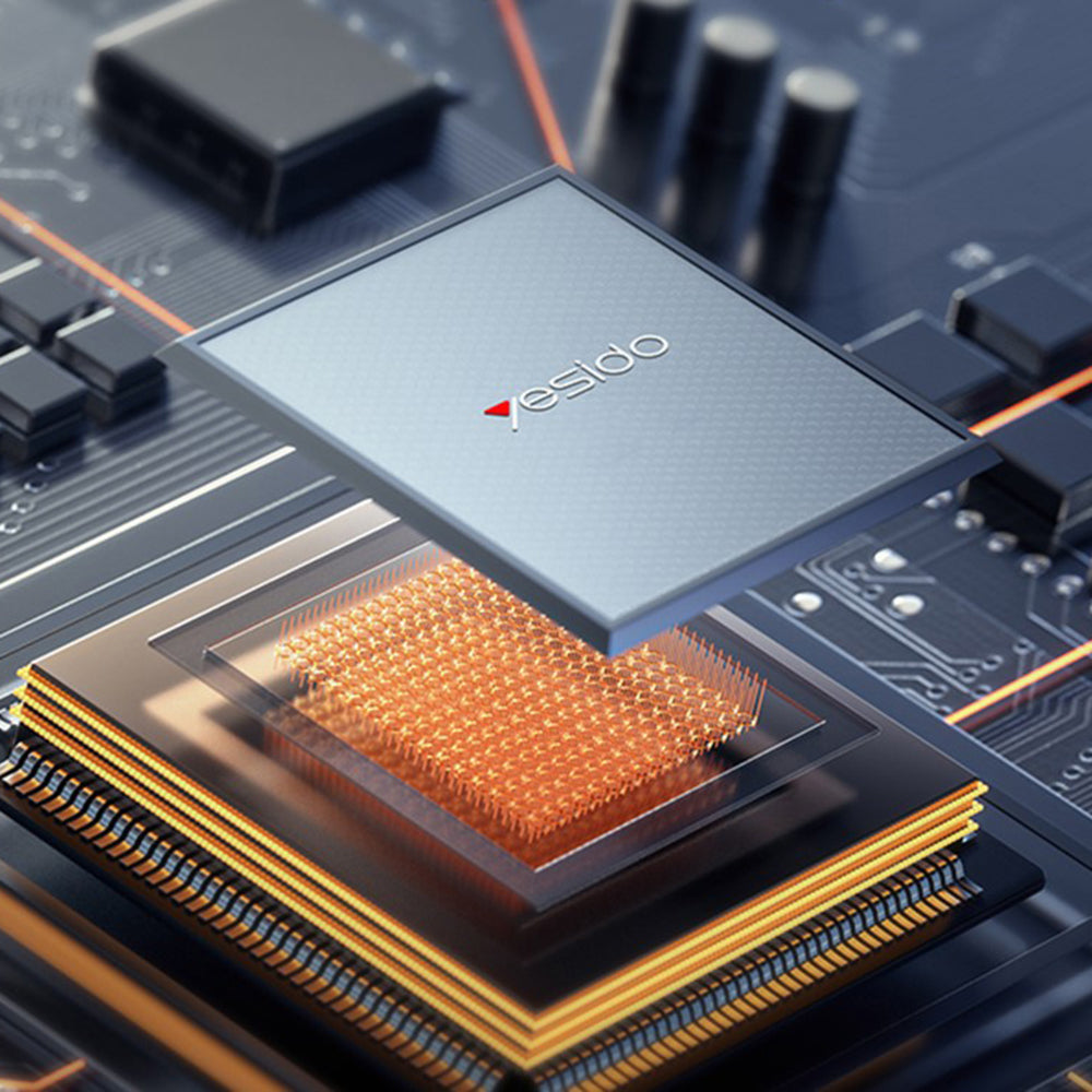 Polnilnik Yesido YC142, 100W, 5A, 1 x USB-A - 2 x USB-C, črn