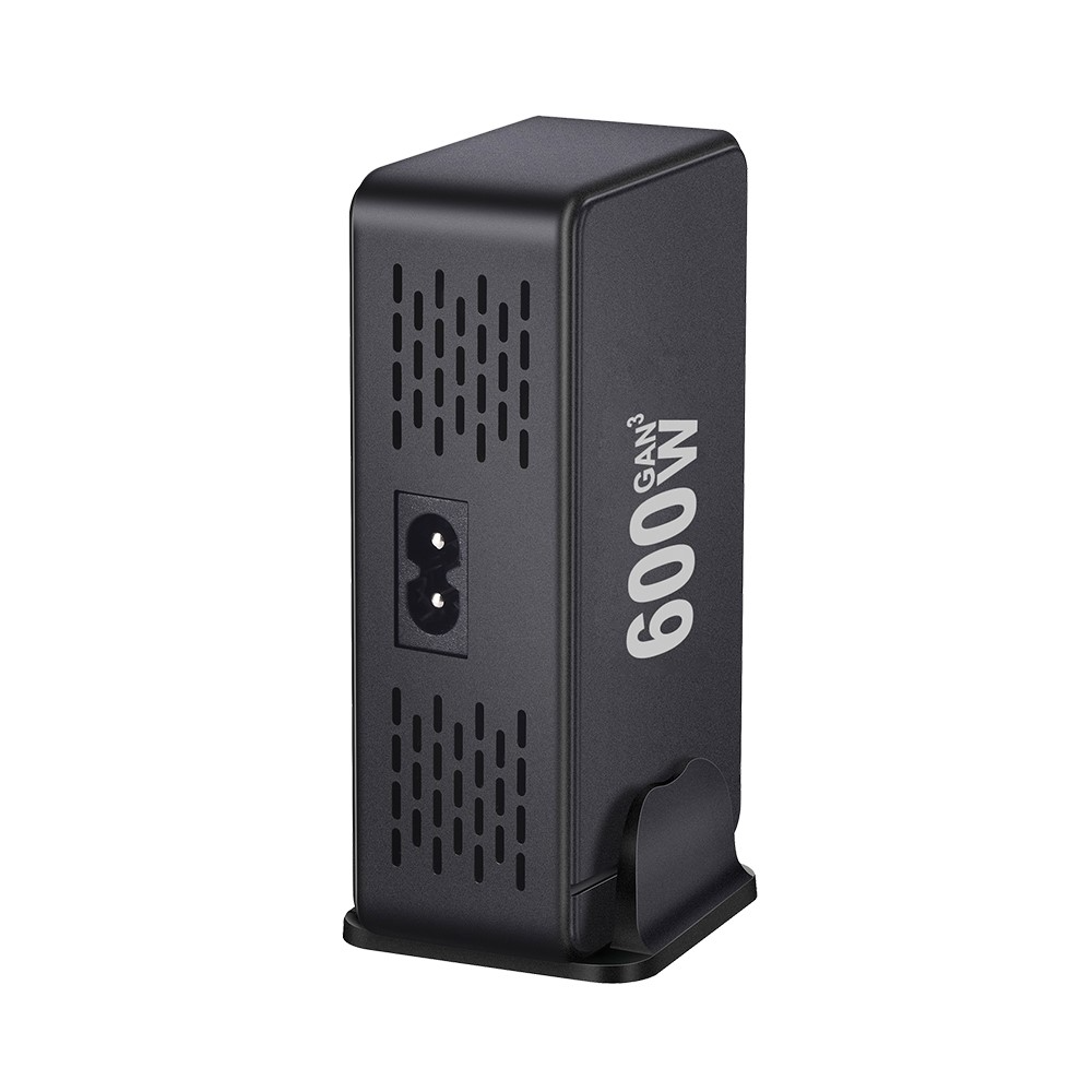OEM postajni polnilec, 600W, 4 x USB-A - 4 x USB-C, Črn