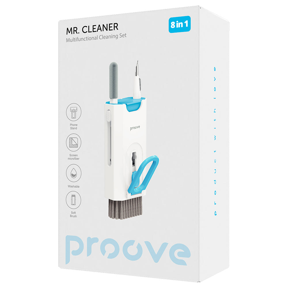 Čistilno orodje Proove Mr.Cleaner, 8v1, belo