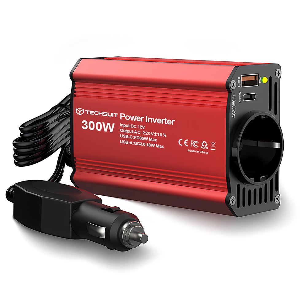 Električni avtomobilski inverter Techsuit FlexiCarVolt, 300W