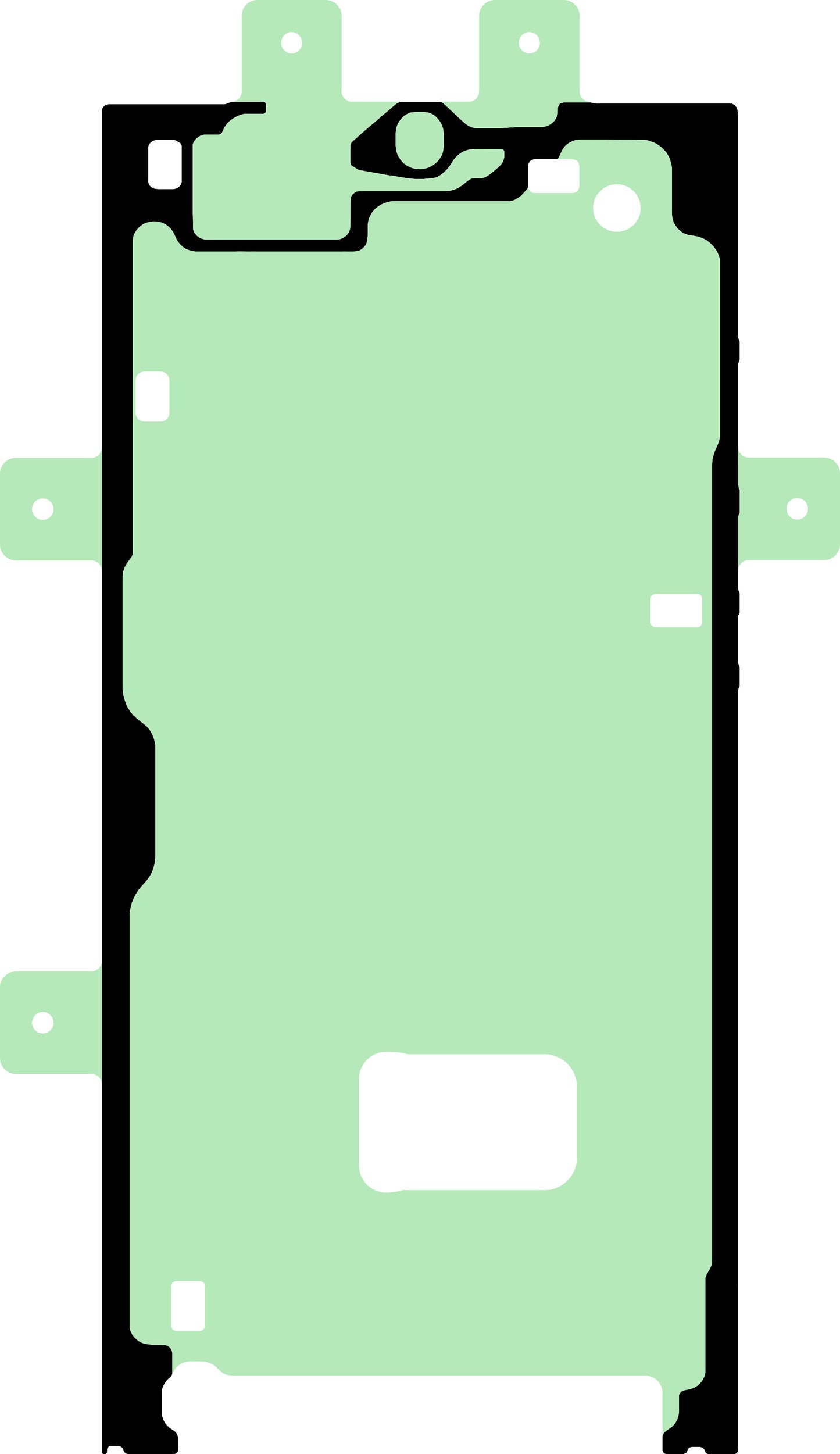 Kit lepilni trak za zaslon Samsung Galaxy S23 Ultra S918, servisni paket GH82-30558A