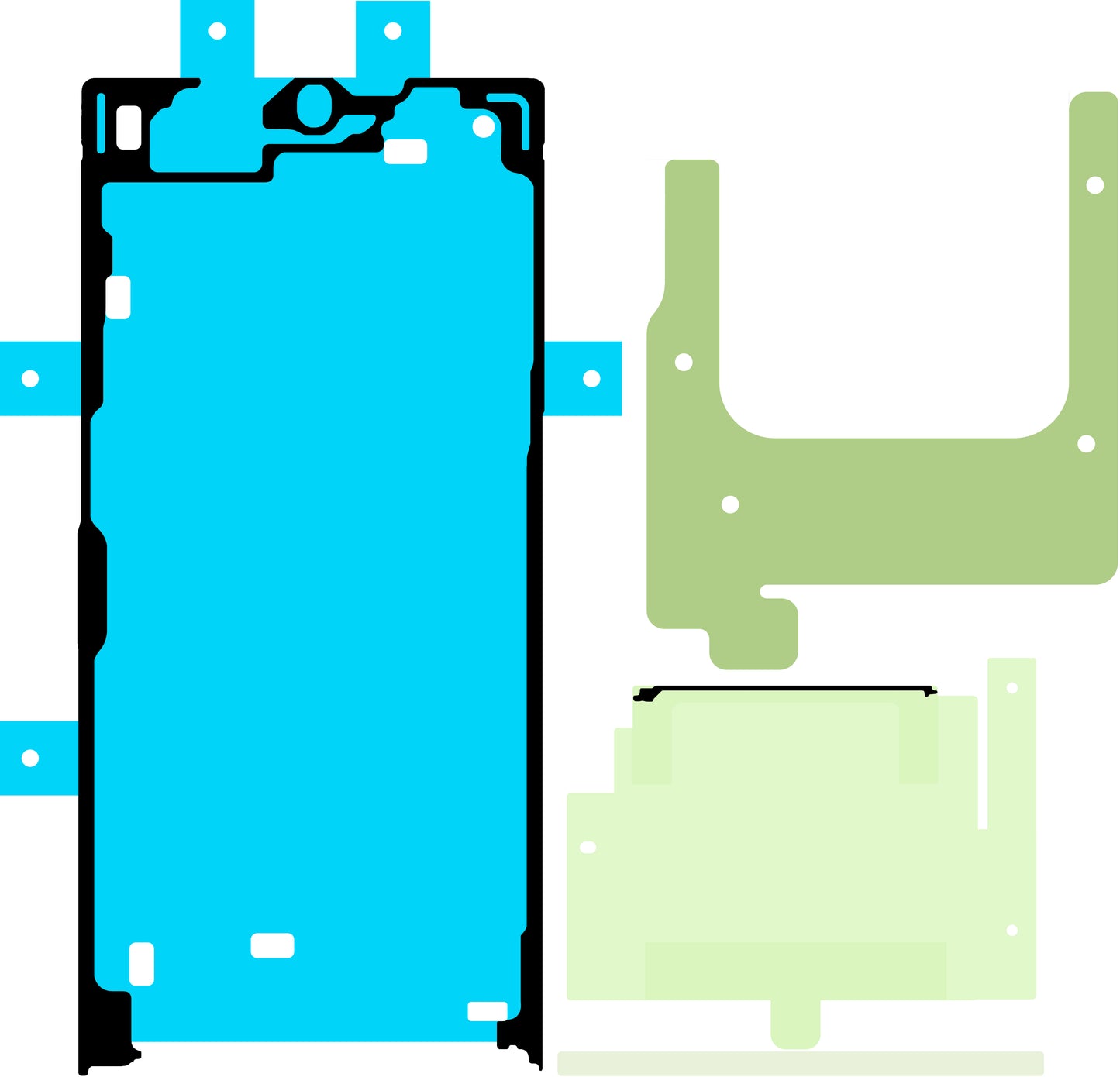 Komplet lepil za zaslon Samsung Galaxy S24 Ultra S928, Service Pack GH82-33544A