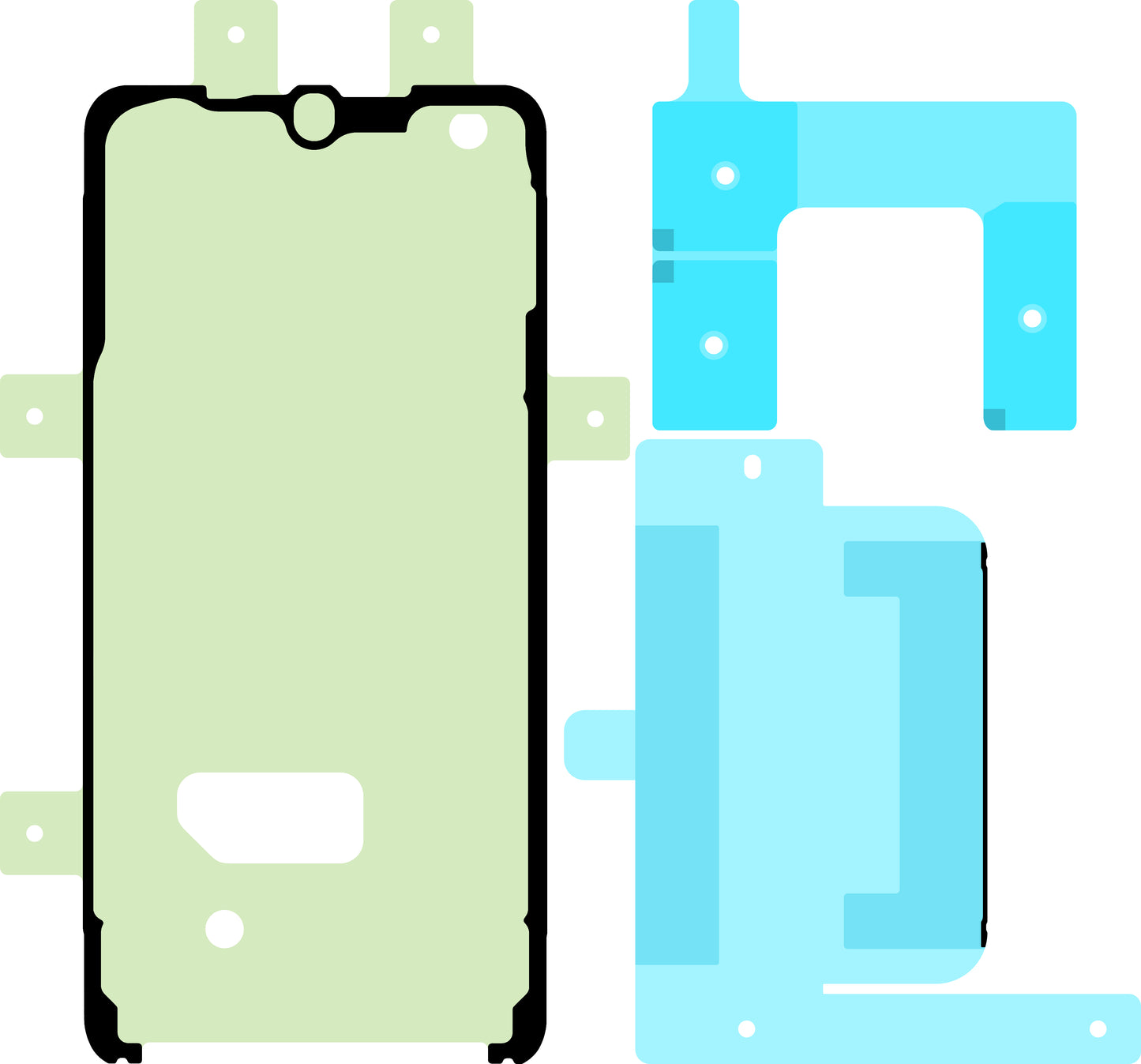 Kit lepilni trak za zaslon Samsung Galaxy S22 5G S901, Service Pack GH82-30244A