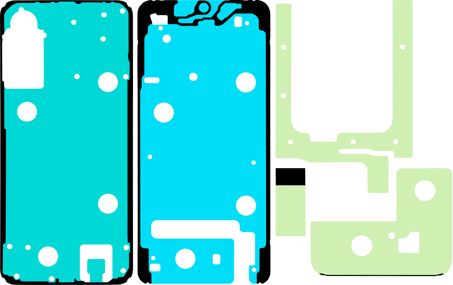 Kit lepilni trak za zaslon Samsung Galaxy A57 5G, Service Pack GH82-39334A