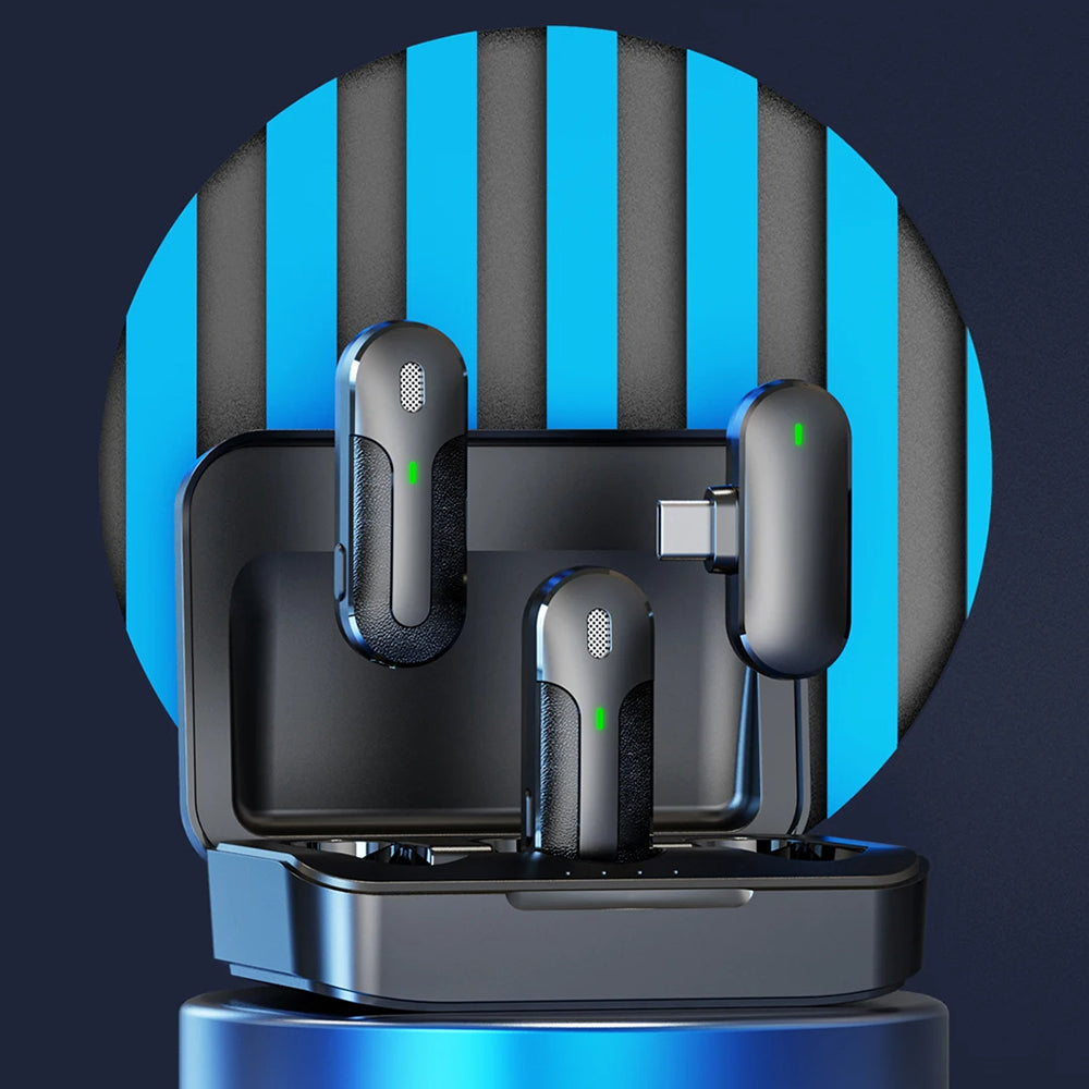 Lavaliera Yesido KR17, USB-C, Set 2 kosa, Črna
