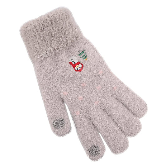 Zimske taktilne ženske rokavice Techsuit ST0011, velikost 17 cm, sive