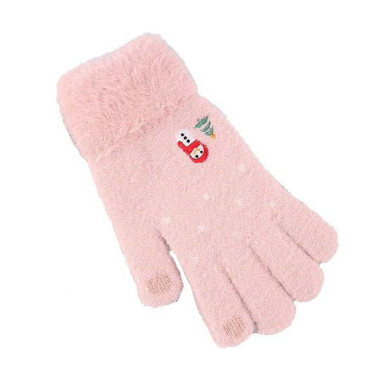 Zimske taktilne ženske rokavice Techsuit ST0011, velikost 17 cm, roza