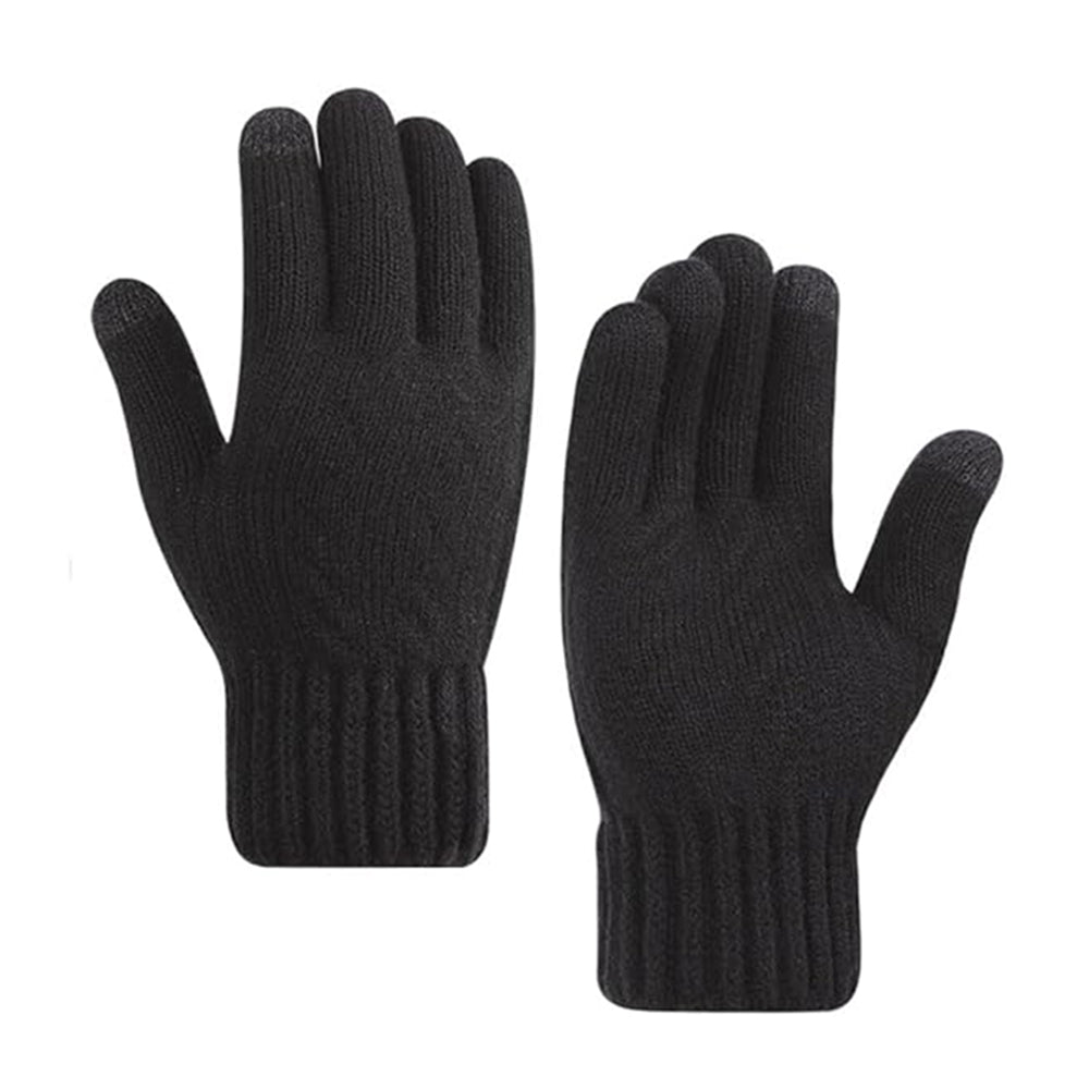 Zimske taktilne ženske rokavice Techsuit ST0015, velikost 17 cm, črne