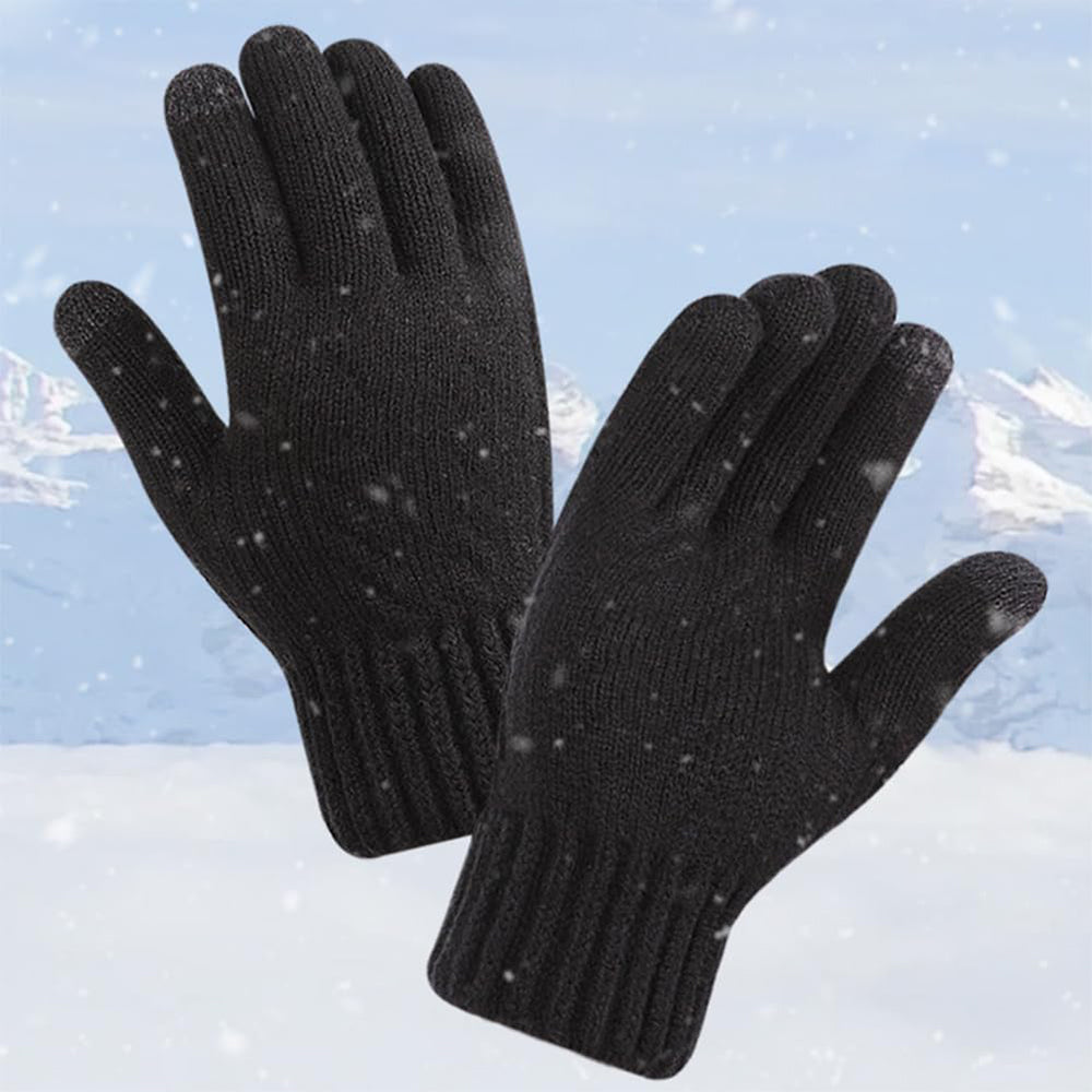 Zimske taktilne ženske rokavice Techsuit ST0015, velikost 17 cm, črne