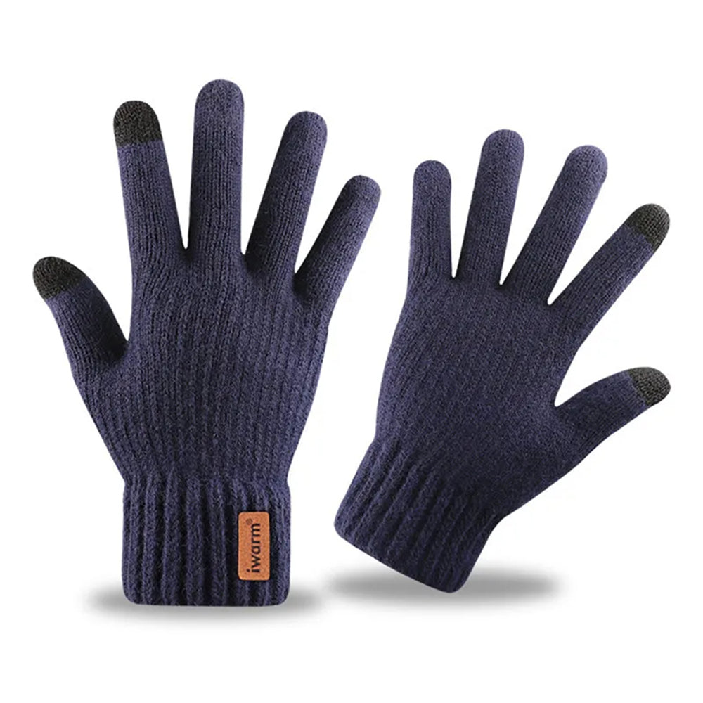 Zimske taktilne rokavice Iwarm ST0016, velikost 22 cm, mornarsko modre