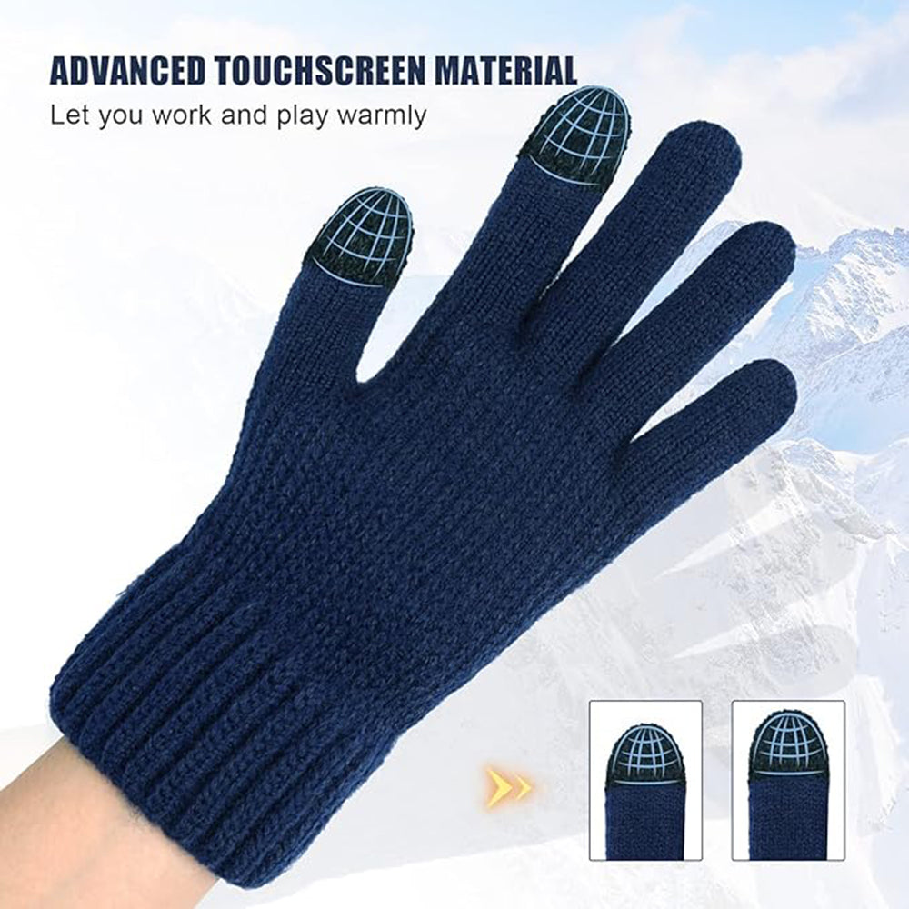 Zimske taktilne rokavice Techsuit ST0012, unisex, velikost 22 cm, temno modre