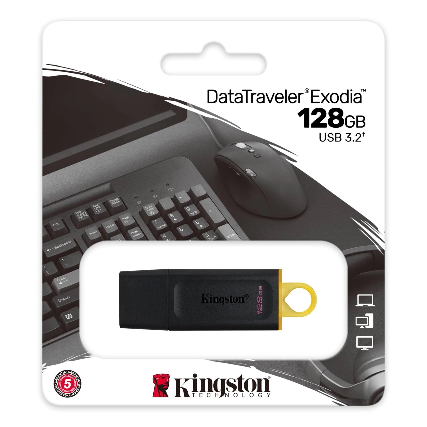 Zunanji pomnilnik USB-A 3.2 Kingston DT Exodia, 128Gb DTX/128GB