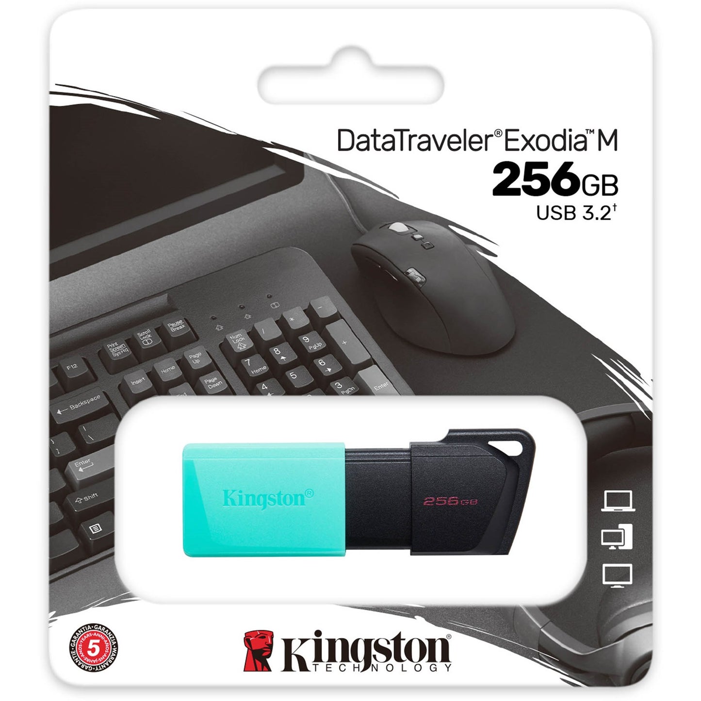 Zunanji pomnilnik USB-A 3.2 Kingston DT Exodia M, 256Gb DTXM/256GB