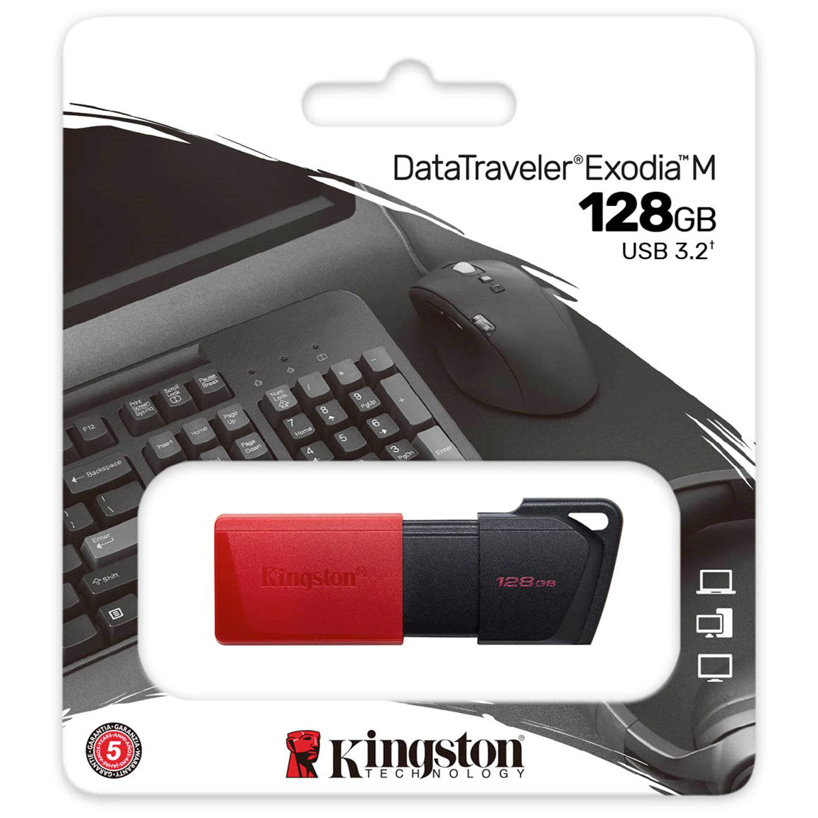 Zunanji pomnilnik USB-A 3.2 Kingston DT Exodia M, 128Gb DTXM/128GB