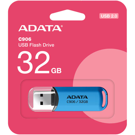 USB-A External Memory Adata C906, 32Gb AC906-32G-RWB AC906-32G-RWB