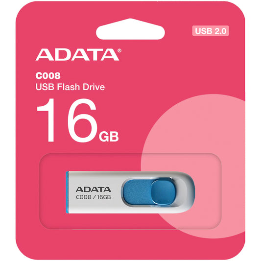 Zunanji pomnilnik USB-A Adata C008, 16Gb AC008-16G-RWE