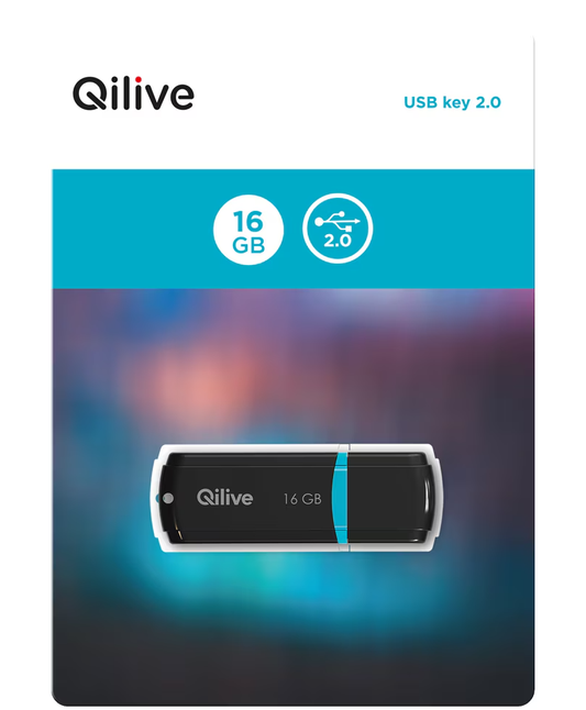 Zunanji pomnilnik USB-A Qilive C160, 16Gb EKMMD16GC160QL