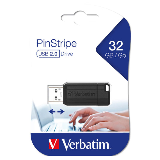 Zunanji pomnilnik USB-A Verbatim PenDrive Pinstripe, 32Gb