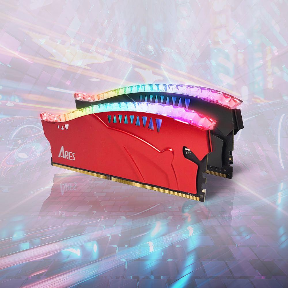 RAM Dato Ares Armor Lite, DDR5, RGB, 16GB, 7200Mhz, Siva ARB16G5G72