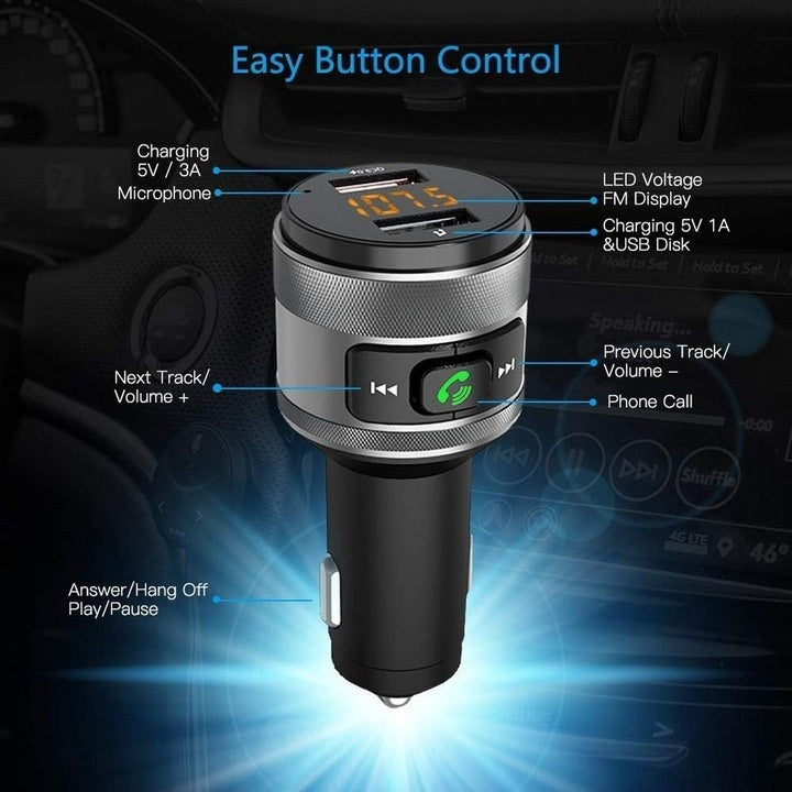 FM Bluetooth modulator Techsuit VoltTune, 2 x USB-A
