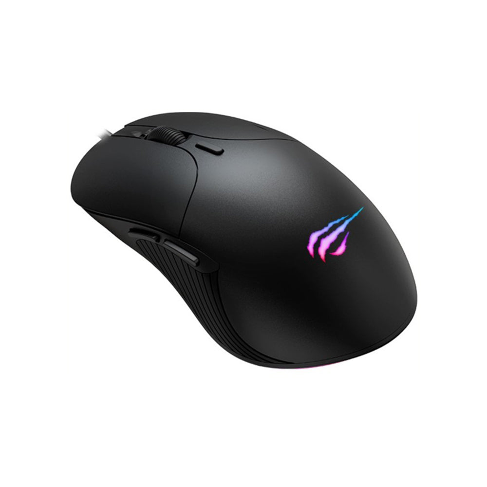Žična igralna miška USB HAVIT MS1020WB, RGB, 2400DPI, črna
