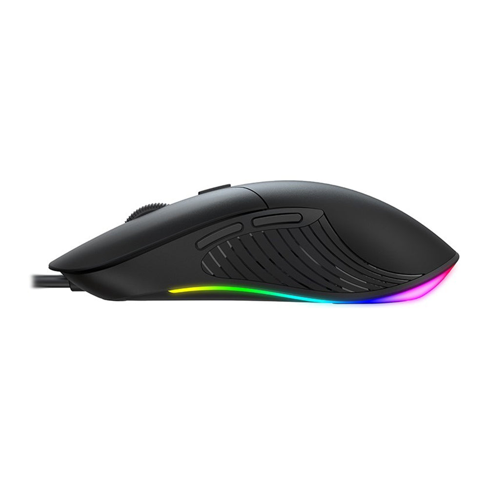 Žična igralna miška USB HAVIT MS1020WB, RGB, 2400DPI, črna