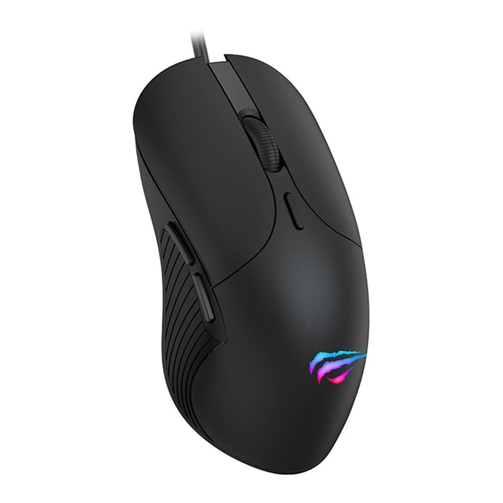 Žična igralna miška USB HAVIT MS1020WB, RGB, 2400DPI, črna