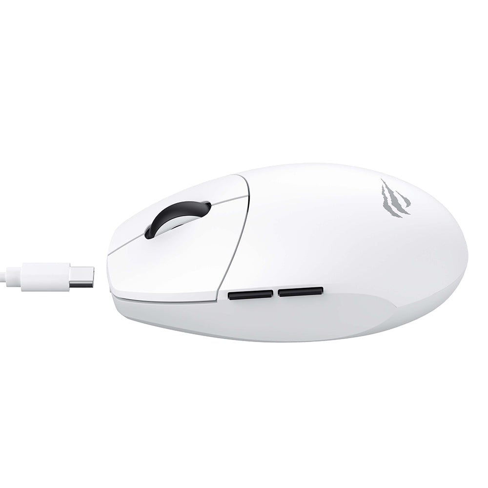 Brezžična igralna miška HAVIT MS1039W, 800DPI - 7400DPI, Wi-Fi / Žična, Bela