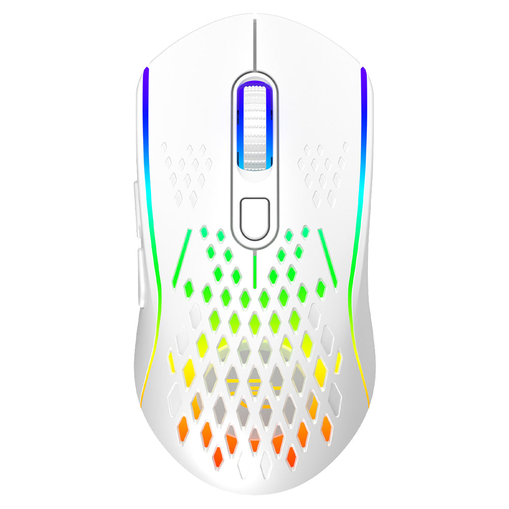 Brezžična igralna miška Proove Buzz, RGB, 800DPI - 4800DPI, Bela WMBU00022402
