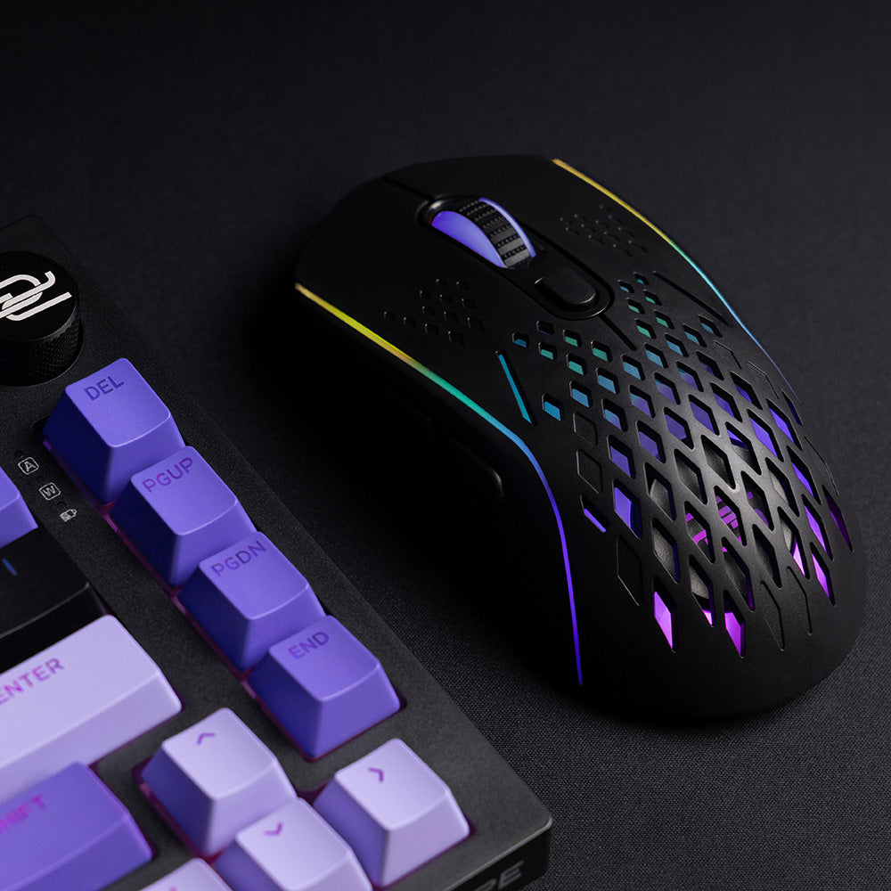 Brezžična igralna miška Proove Buzz, RGB, 800DPI - 4800DPI, Bela WMBU00022402