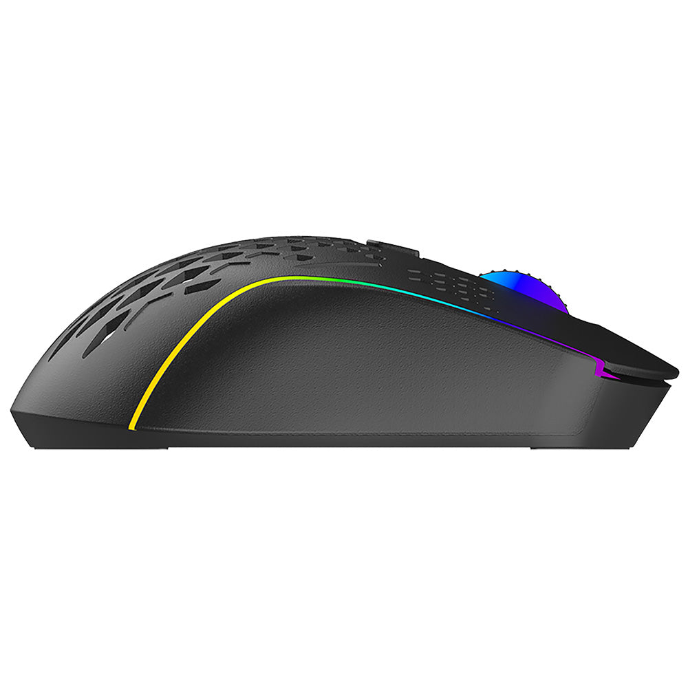 Brezžična igralna miška Proove Buzz, RGB, 800DPI - 4800DPI, črna WMBU00022401