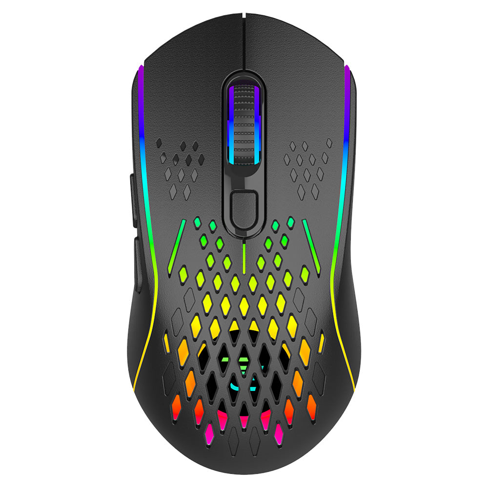 Brezžična igralna miška Proove Buzz, RGB, 800DPI - 4800DPI, črna WMBU00022401