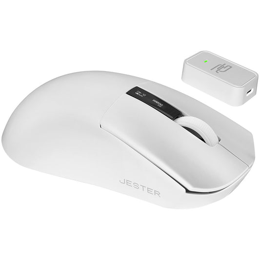 Brezžična igralna miška Proove Jester, 800DPI - 26000DPI, OLED zaslon, Bela WMJS00022002