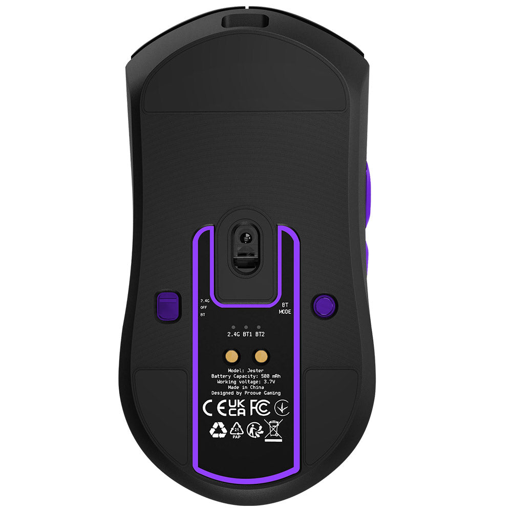 Brezžična igralna miška Proove Jester, 800DPI - 26000DPI, OLED zaslon, Črna WMJS00022001