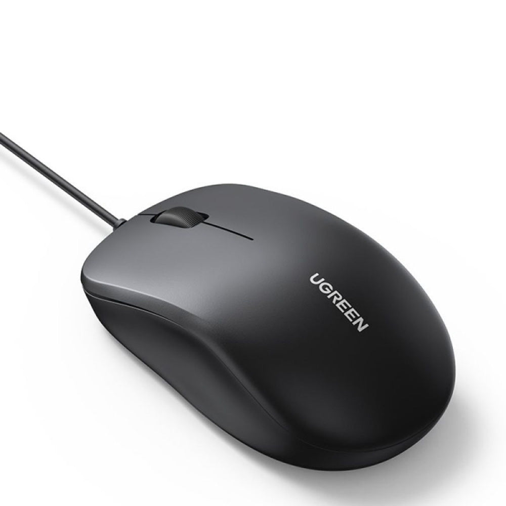 Miška Wired USB UGREEN MU007, 1200DPI, 1.5m, Črna