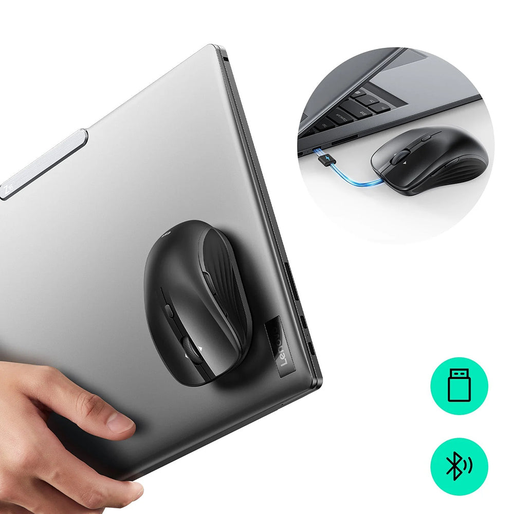 Brezžična miška ESR MagMouse, 800DPI - 4800DPI, BT / Wi-Fi, črna