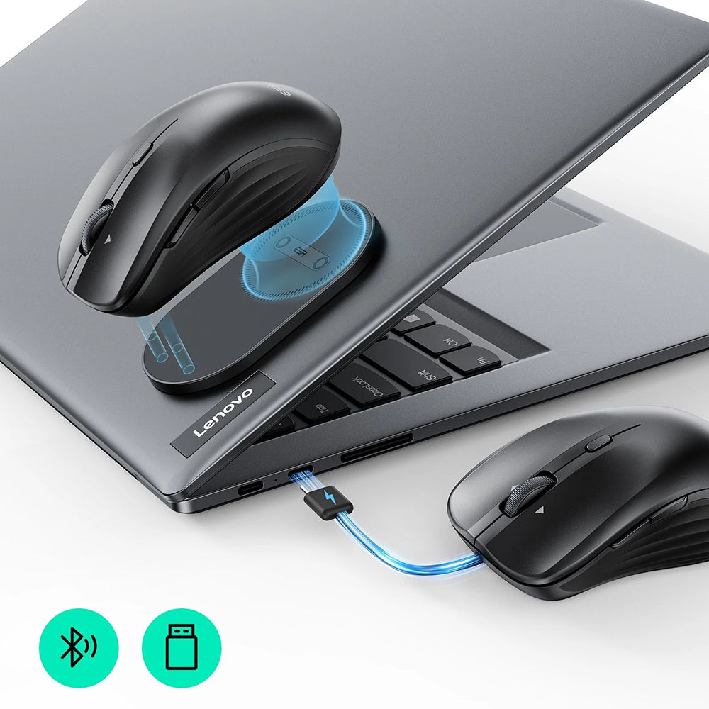 Brezžična miška ESR MagMouse, 800DPI - 4800DPI, BT / Wi-Fi, črna