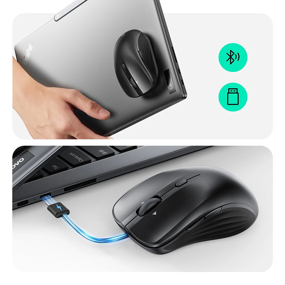 Brezžična miška ESR MagMouse, 800DPI - 4800DPI, BT / Wi-Fi, črna