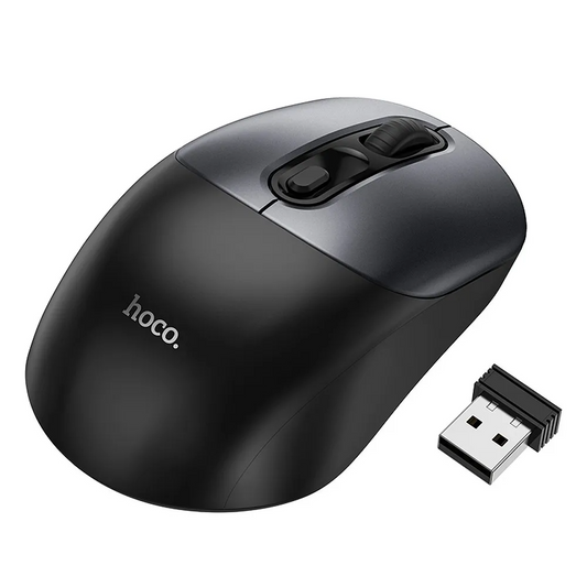 Brezžična miška HOCO GM28, 1600DPI, siva