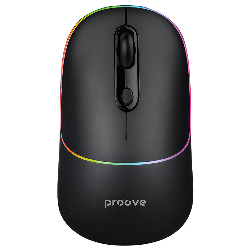 Brezžična miška Proove Blink, RGB, 800DPI - 1600DPI, BT / Wi-Fi, Črna WMBL00002001