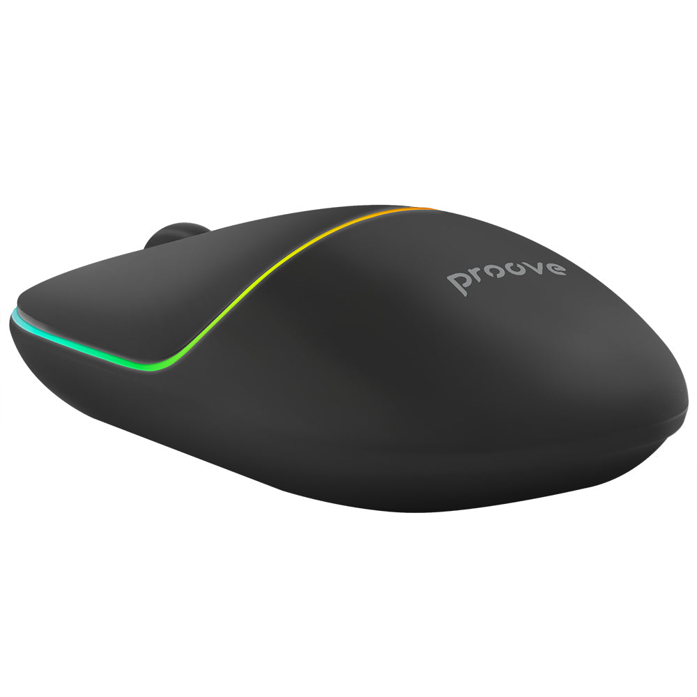Brezžična miška Proove Blink, RGB, 800DPI - 1600DPI, BT / Wi-Fi, Črna WMBL00002001