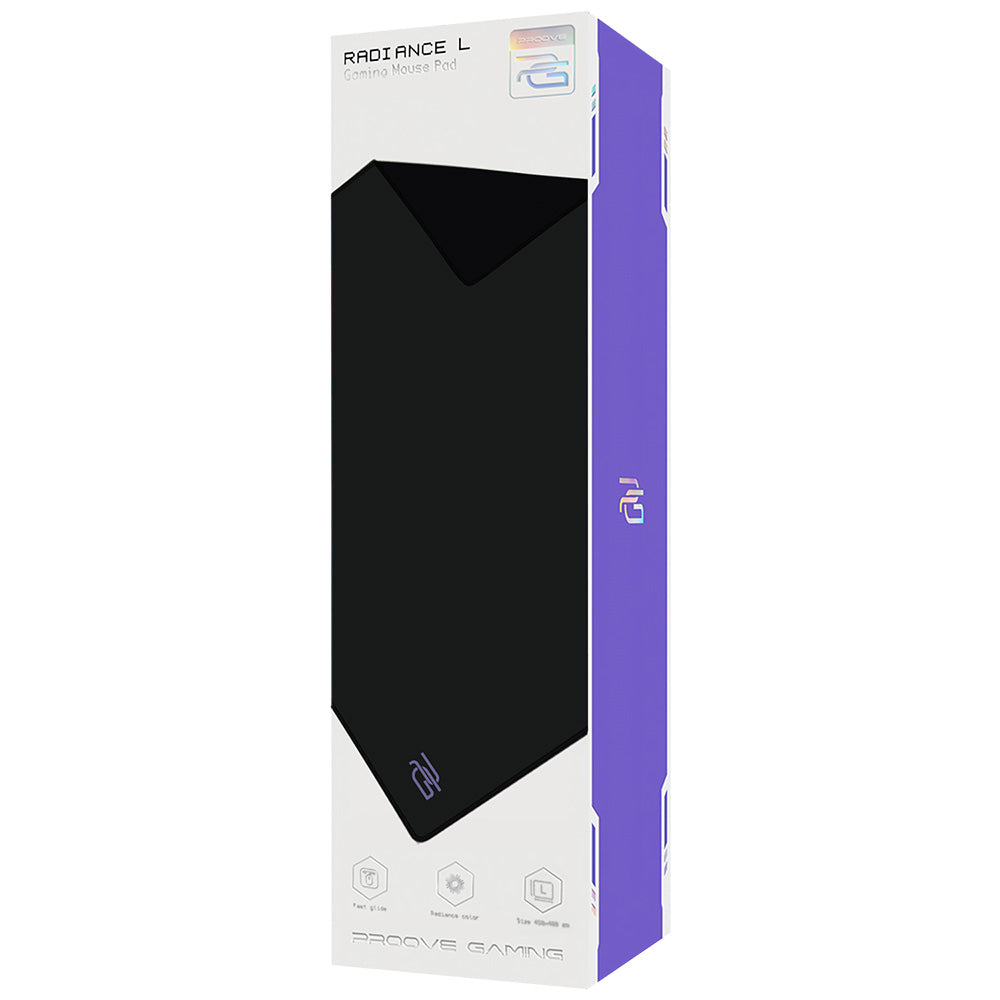 MousePad Proove Radiance, 450mm x 400mm x 3mm, Črna MPRD00200001
