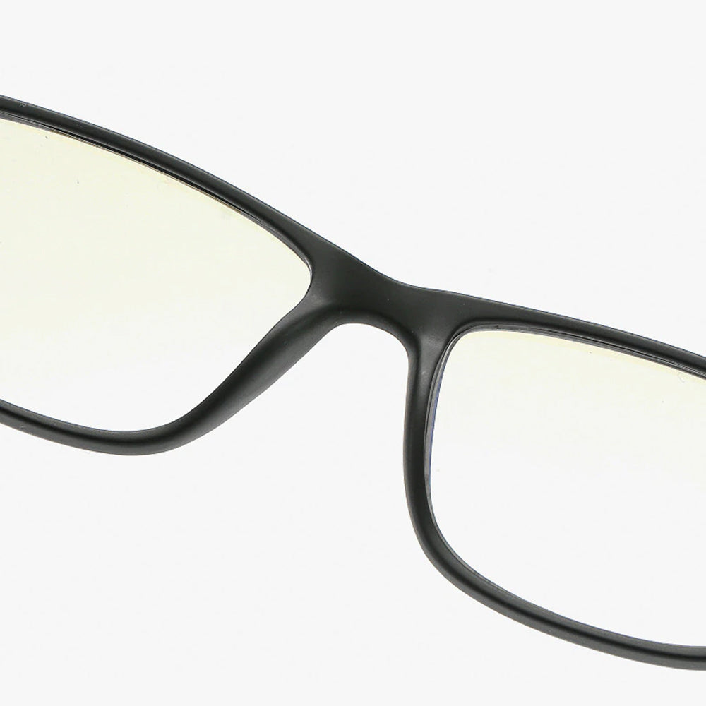 Men's Techsuit F2388 Computer Glasses, Anti-Blue Light, Black Green