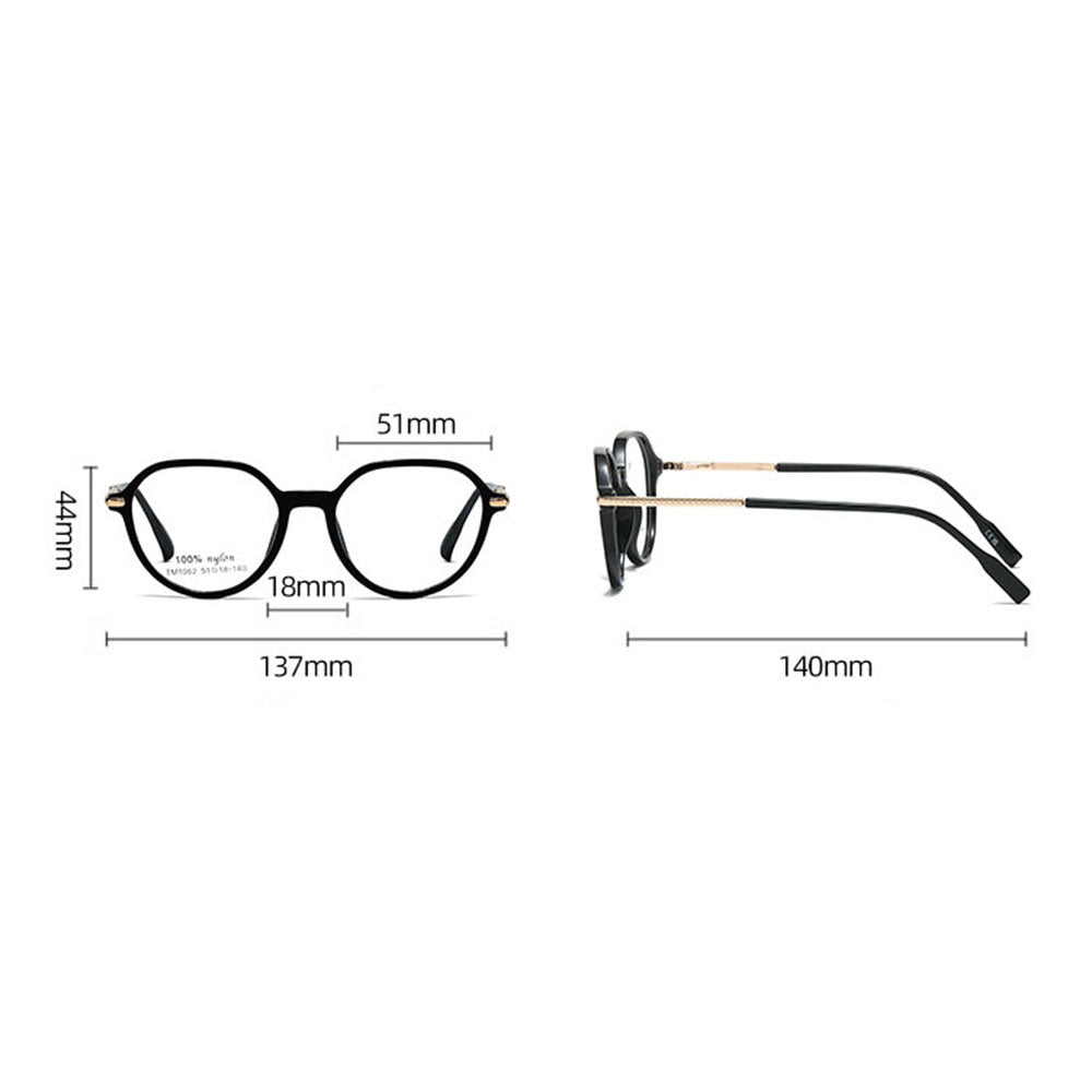 Unisex računalniška očala Techsuit TM1062, proti modri svetlobi, svetlo rjava